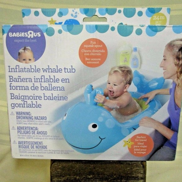 BabiesRUs Bath, Skin & Hair Babies R Us Inflatable Whale Tub Squeak